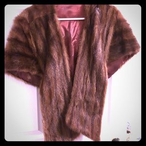 Vintage real fur stole
